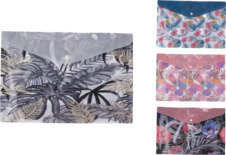 Pattintos mappa 32 × 25 cm – virágmintás mix