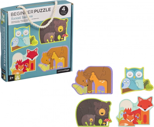 Petit Collage első puzzle - Erdő állatkák