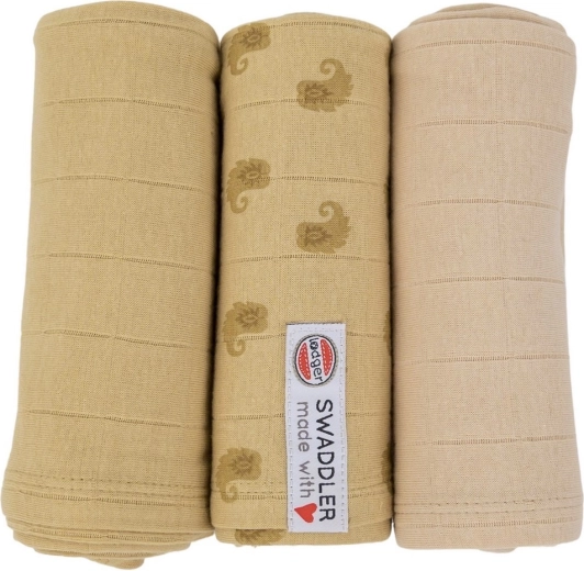 LODGER swaddler Flame tribe szett 3 db 70 × 70 cm sand