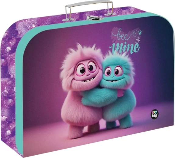 Gyerek laminált bőrönd Monster 34 cm