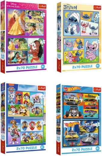 Puzzle 2×70 darab – különböző motívumok