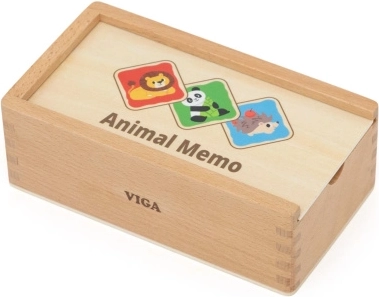 Fa memóriajáték állatokkal