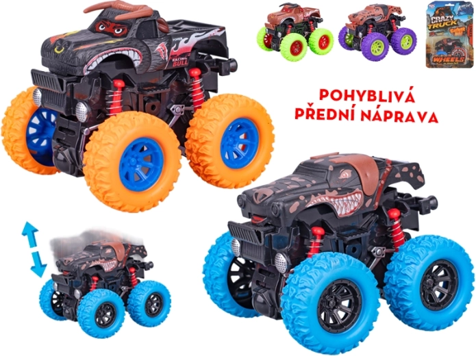 Crazy Truck lendkerekes monster truck 9 cm