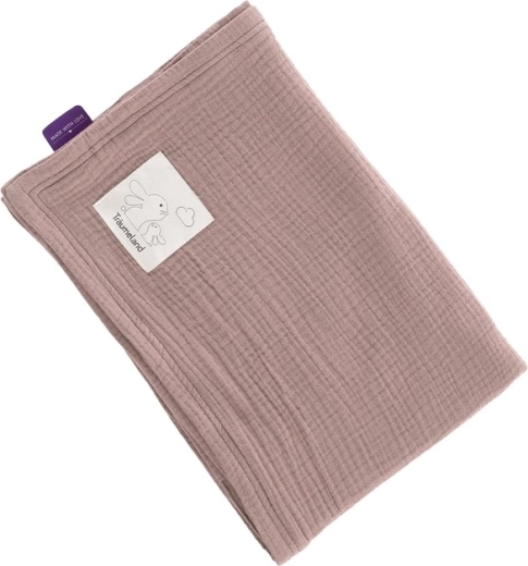 Träumeland muszlin takaró gesztenyebarna 75 × 100 cm - 1 db