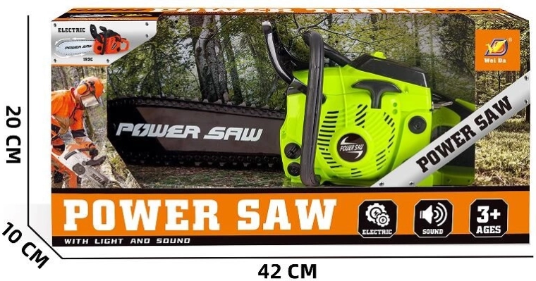 Gyermek láncfűrész fénnyel és hanggal
