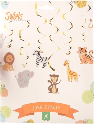 Jungle girland – trópusi party dekoráció (8 db)