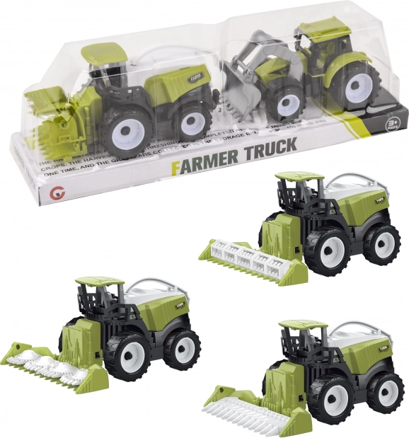 Kombájn traktorral hátrameneti meghajtással