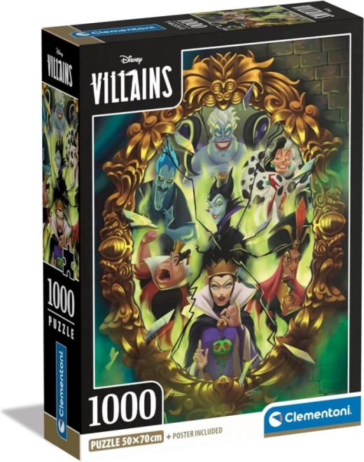 Disney Villains puzzle 1000 darabos compact