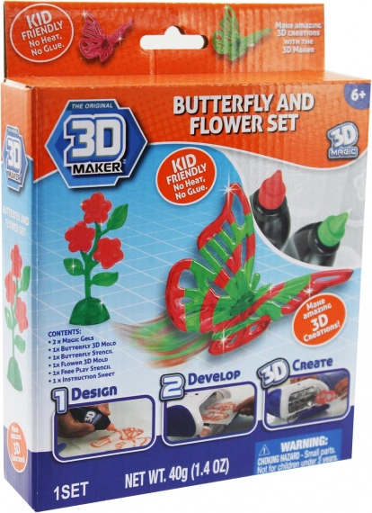 3D Maker tematikus készlet 3D alkotásokhoz hő és ragasztó nélkül