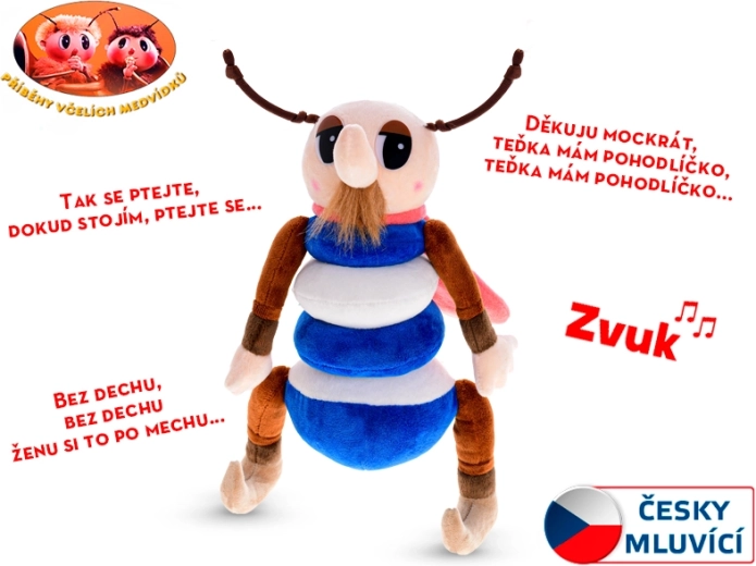 Plüss Csöpike a Mézmacik történeteiből, 32 cm, hanggal