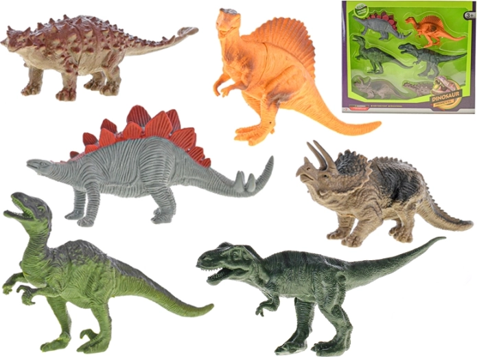 Dinoszauruszok 14–17 cm, 6 darabos készlet