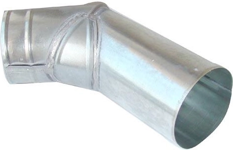 V könyök 80 mm horganyzott acélból