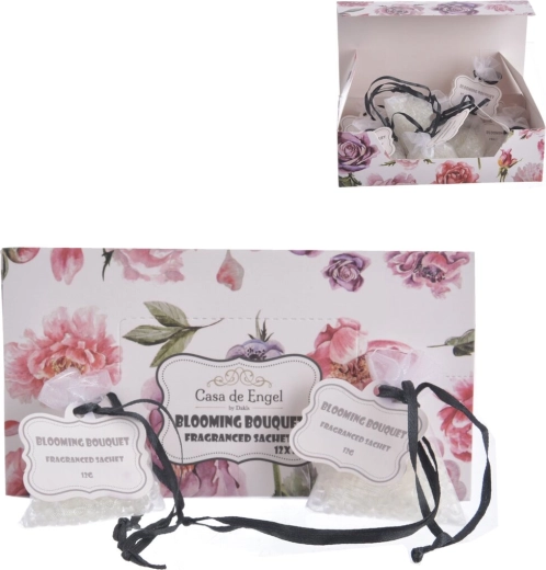 Organza illatzsák virágmintával, 12 g
