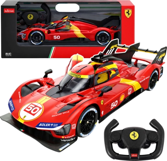 Rastar Ferrari 499P RC autó 1:24 piros