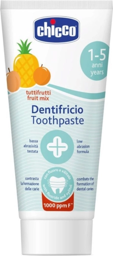 Chicco gyerek fogkrém gyümölcsös mix fluoriddal 50 ml (1–5 év)