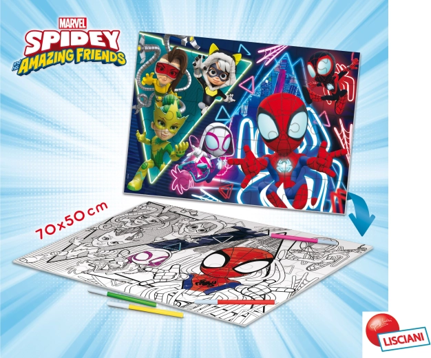 Kétoldalas padlóra való Spidey puzzle, 35 darabos
