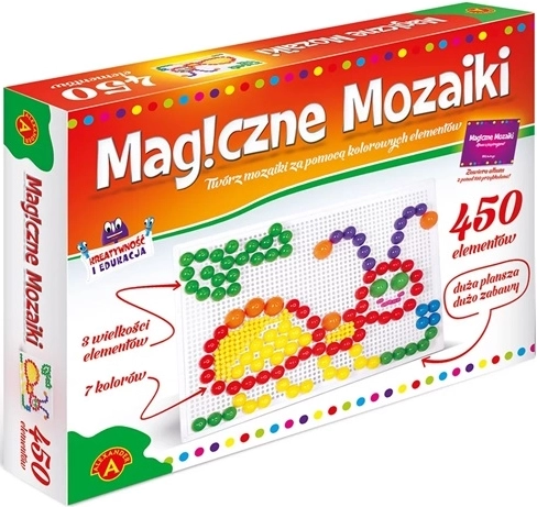 Varázslatos mozaikok – kreatív fejlesztő készlet 450 db