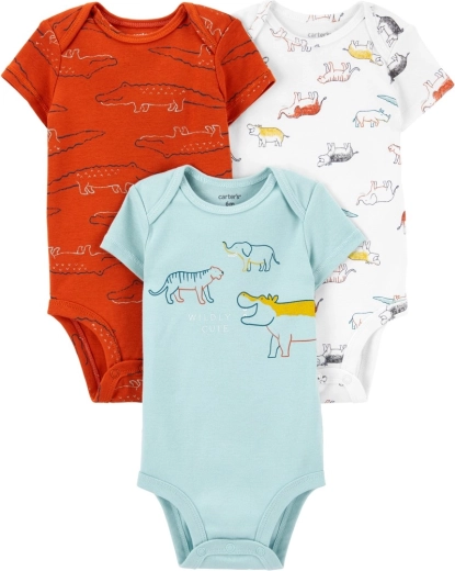Carter’s baba rövid ujjú body szett Dino mintával, 3 db, 56-os méret (NB)