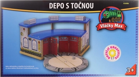 Vláčky Max mozdony forgókoronggal 4 mozdony számára