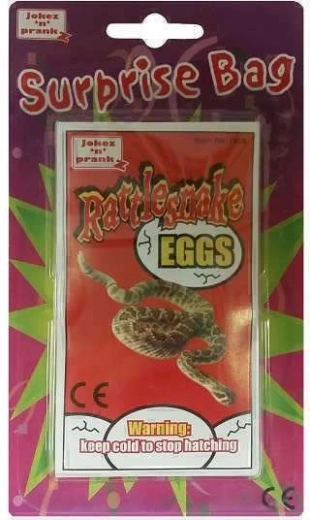 Meglepetés tasak – csörgőkígyó tojás gyerekeknek
