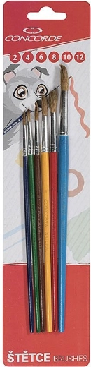 CONCORDE Color kerek ecsetkészlet, 6 db