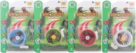 Fém jojó dinoszauruszokkal