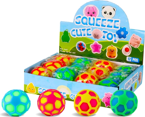 Színes stresszoldó labda 7 cm