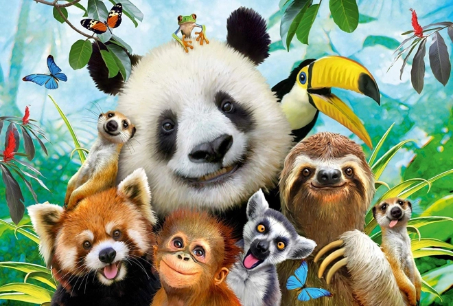 Állatos móka puzzle 200 darabbal