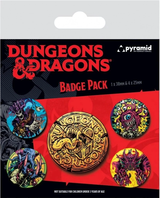DUNGEONS & DRAGONS kitűzőkészlet