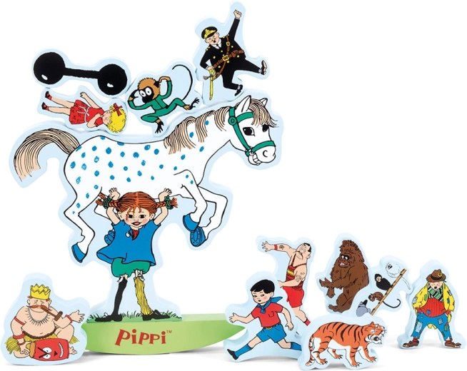 Pippi egyensúlyozós faépítő játék