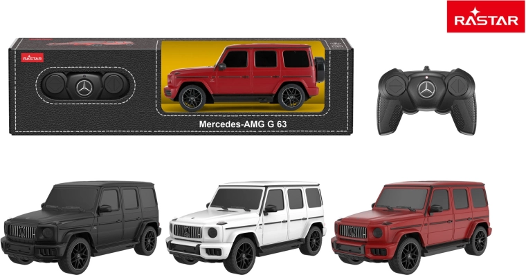 Rastar RC autó Mercedes AMG G63 1:24 piros – 1 db