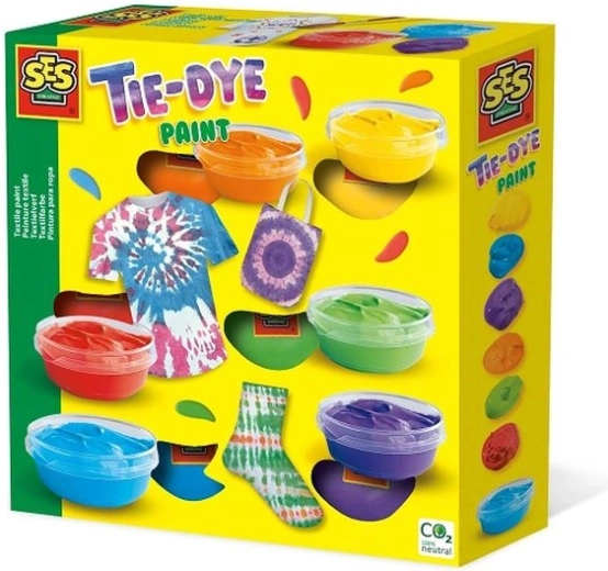 SES textilfesték tie-dye készlet 6 színnel