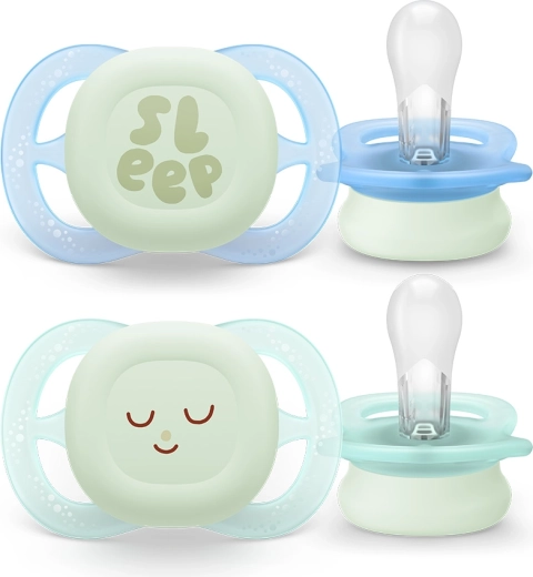 Philips Avent éjszakai cumi újszülötteknek 0–2 hó, 2 db