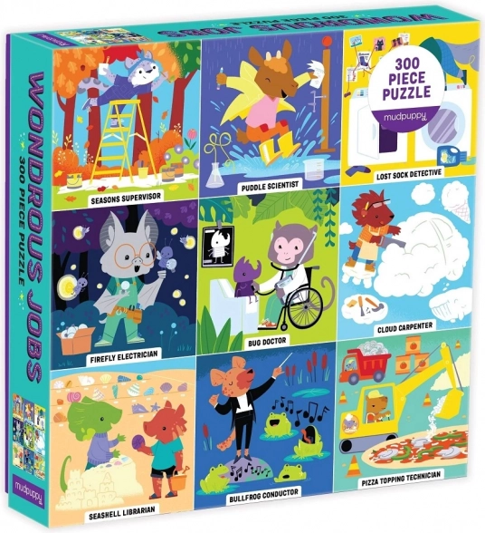 Mudpuppy level up! különös foglalkozások – puzzle 300 darab