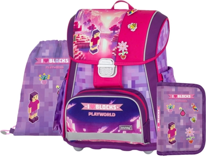 Oxybag Premium Playworld Girl 3 részes iskolai szett