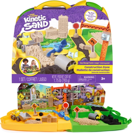 Kinetic Sand építkezés – kinetikus homok 793 g és kiegészítők