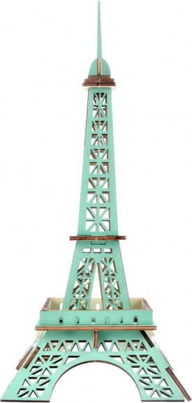 Fa 3D puzzle – Eiffel-torony, türkiz