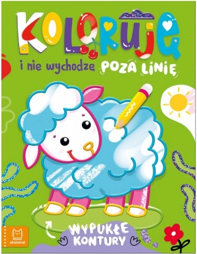 Színező füzet báránnyal – domború kontúrok a könnyű színezéshez