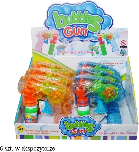 Szappanbuborék-fújó pisztoly fénnyel