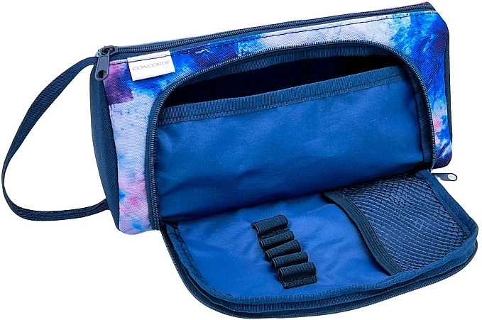 Márványmintás táska oldalsó zsebbel