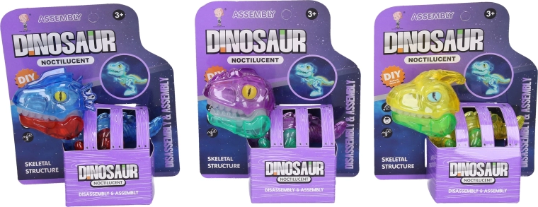 Sötétben világító dinoszaurusz csontvázzal - 1 darab