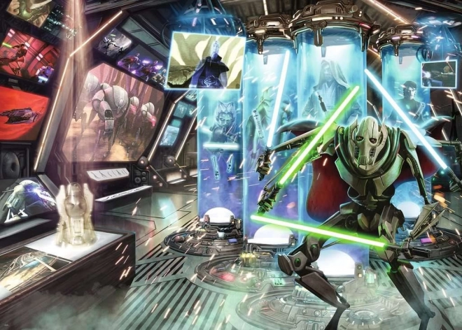 RAVENSBURGER puzzle Star Wars – gonosztevők: General Grievous, 1000 darab