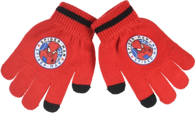 Téli érintőképernyős gyermek kesztyű Spiderman - 1 db