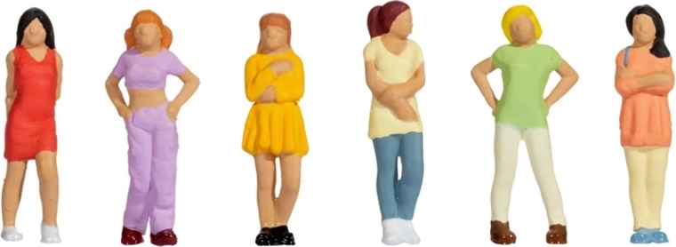Noch lányfigurák készlet H0 (6 db)