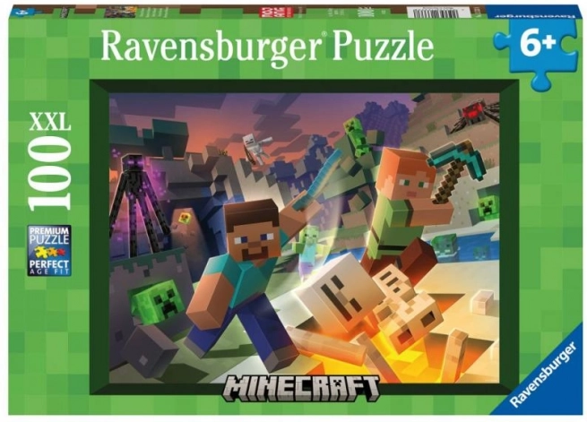 RAVENSBURGER Minecraft puzzle – 100 darab