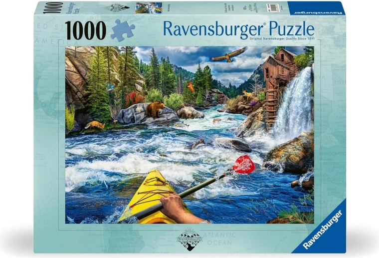 Ravensburger puzzle Wanderlust: vadvízi evezés 1000 darabos