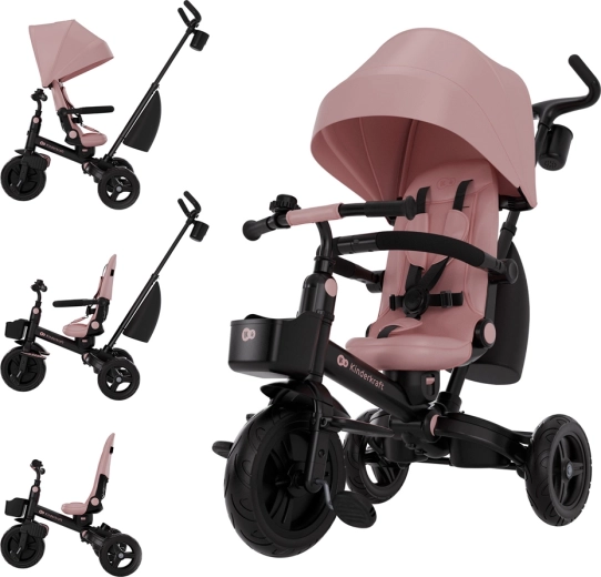 Kinderkraft Aveo 2 plus háromkerekű (rózsaszín)