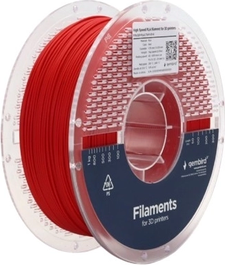 PLA filament nagy sebességű, 1,75 mm, 1 kg, piros
