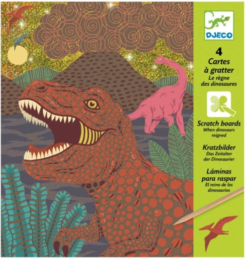 DJECO Kaparós képek Dinoszauruszok