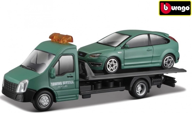 Bburago Autómentő Modell Ford Focus ST-vel 1:43 Méretarányban